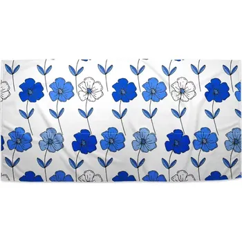 Sablio Ručník Modré květiny - 30x50 cm