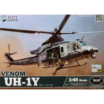 Plastikový model Kitty Hawk/Zimi Model 80124 Bell UH-1Y Venom 1/48