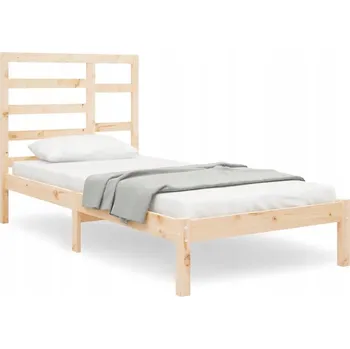 Postel Rám postele, masivní dřevo, 75x190 cm, jednolůžkový