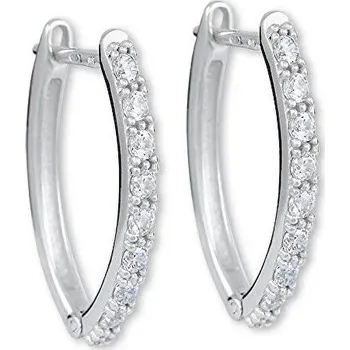 Náušnice Okouzlující stříbrné kruhové náušnice 436 001 00575 04