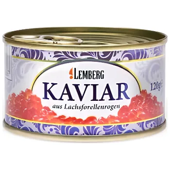 konzervovaná ryba Lemberg Kaviár pstruhový 120 g