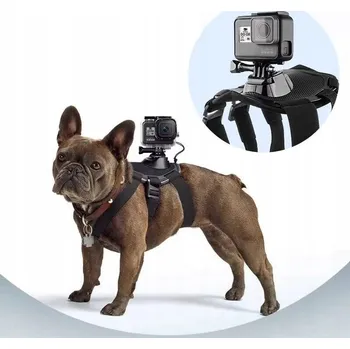 IP kamera Postroj pro upevnění kamery na záda psa pro sportovní kamery GOPRO / DJI