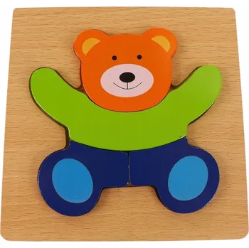 ostatní stavebnice Dřevěné vzdělávací Puzzle stavebnice pro děti 15Mi