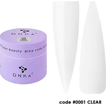 Lak na nehty DNKa BUILDER GEL stavební gel na nehty 15ml JELLY GEL #0001 Clear