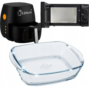 Dóza na potraviny ŽÁROUVZDORNÁ NÁDOBA s VÍKEM, 1,2L SKLENĚNÁ miska 23x15x6,5cm pro horkovzdušnou fritézu