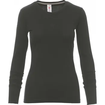 Dámské tričko Payperwear Dámské bavlněné triko Pineta s bočními švy Barva: Antracitová, Velikost: XS