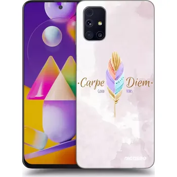 Pouzdro na mobilní telefon Picasee silikonový černý obal pro Samsung Galaxy M31s - Užívej dne