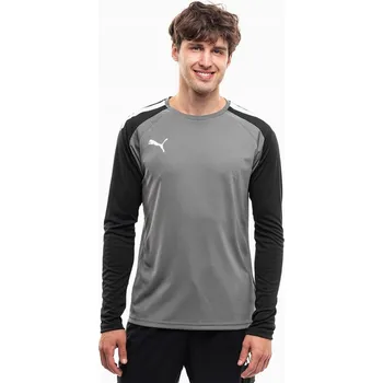 Pánská móda Brankářská mikina pánská Puma teamPACER GK LS šedá 704933 43 - 2XL