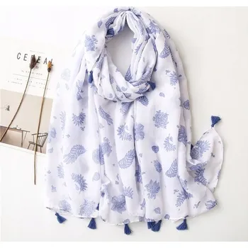 Šátek Šátek Ethnic - Bílý/Modrá KP-12092