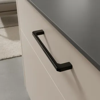 Nábytkové kování Nomet Úchytka BIANCA / Černá lesklá 96 mm