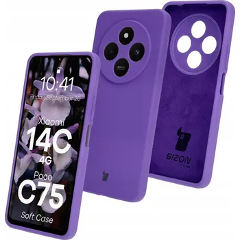 Pouzdro na mobilní telefon Zadní Kryt Bizon pro Xiaomi Redmi 14C fialová