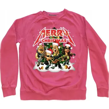 Pánská mikina PÁNSKÁ MIKINA METALIKA VÁNOČNÍ MOTIV JEŽÍŠEK DÁREK XS