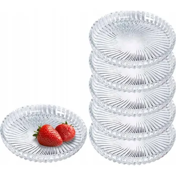 Talíř Sada dezertních talířků 13 cm talíře na cukroví a svačinu 6 ks SANTA