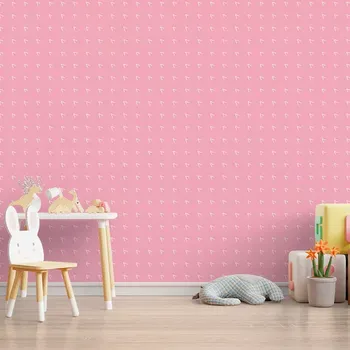 Tapeta Sablio Tapeta Bílé čárky na růžové - 125x75 cm