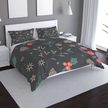 Povlečení Sablio Povlečení Sváteční les - 140x200 / 90x70