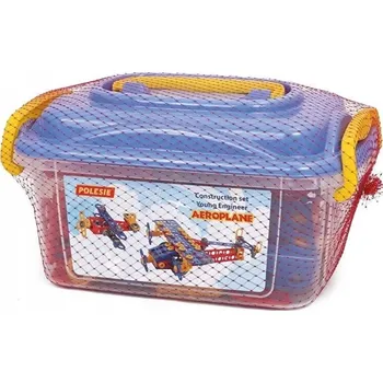 ostatní stavebnice STAVEBNICE letadla stavebnice Polesie 186 dílků, v kontejneru