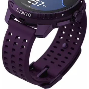 Řemínek na hodinky Řemínek Suunto Race All Black 22mm Amethyst