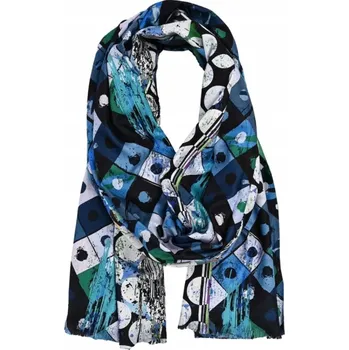 Šála Agrafka šála modrá 180 cm - dámská