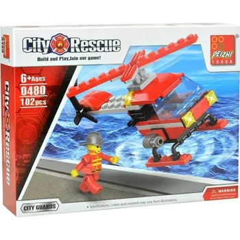 ostatní stavebnice Stavebnice 102 dílků City Rescue - hasičský vrtulník