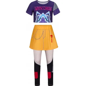 Karnevalový kostým Demon Hunters kpop Mira kostým cosplay lovkyně démonů převlek 110 cm +