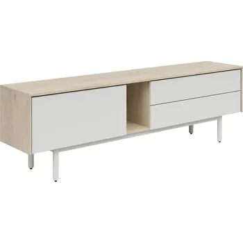 Televizní stolek RTV skříňka Ema - Black Red White - BRW 180x56 cm