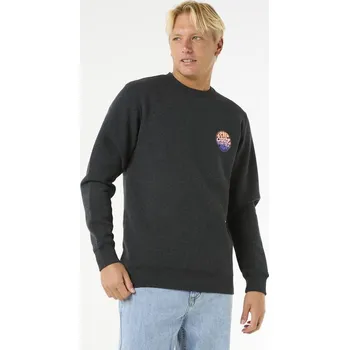Pánská mikina Mikina Rip Curl 2025 Wetsuit Icon Crew BkMr - S