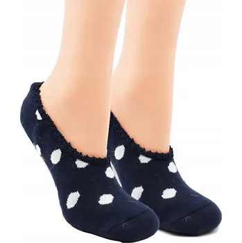 Dámské ponožky MARILYN Teplé ponožky s ABS protiskluzovou úpravou na zimu, papuče ANGORA F31, tmavě modré NAVY