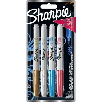 Dekorativní permanentní fix, vícebarevný Sharpie, 4 ks