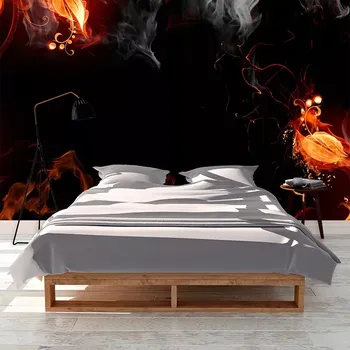 Tapeta Sablio Tapeta Červený oheň - 336x220 cm