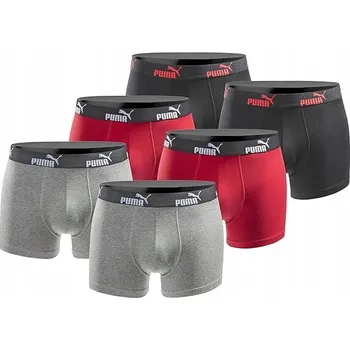 Pánské boxerky Puma Boxerky, slipy 6 kusů, velikost XL, bavlna módní
