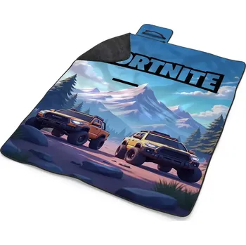 deka Sablio Plážová deka FORTNITE Off-road auta: 200x140 cm