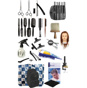 Kosmetická sada Základní sada pomůcek SOU obor kadeřnice s batohem a cvičnou hlavou Lisa pro leváky SADA VII Jaguar Relax