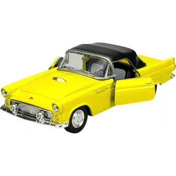 autíčko WELLY OLD TIMER 1955 FORD THUNDERBIRD ŽLUTÝ 1:34 NOVÝ KOVOVÝ MODEL 42366