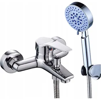 Vodovodní baterie Vanová baterie páková na okraj vany TrendHousePL Premium stříbrná