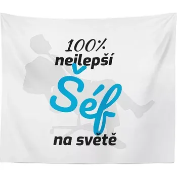 deka Sablio Deka 100% nejlepší šéf na světě: 150x120 cm