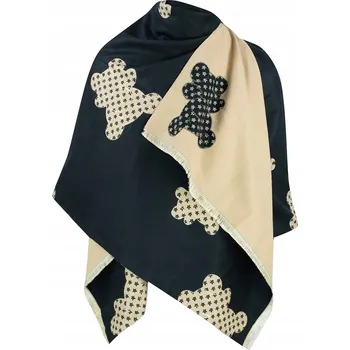 Šála Dámský šál Agrafka špendlíky černý 190 cm