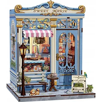 Domeček pro panenku Miniaturní domeček Book Nook Sladká čokoláda