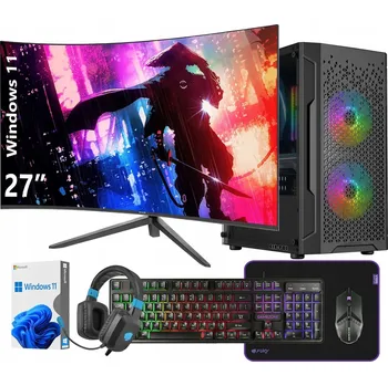 Stolní počítač POČÍTAČ RYZEN 9 5900X RX 7600 64GB 1TB SSD WINDOWS 11 MONITOR 27"