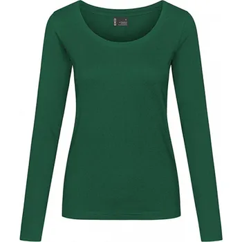 Dámské tričko EXCD by Promodoro Dámské tričko s dlouhým rukávem odolné proti žmolkování Barva: Zelená lesní, Velikost: XL CD4095