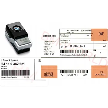 autokoberec Vůně do auta BMW do mřížky ventilace Authentic Suite No. 1