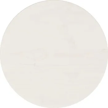 Konferenční stolek VidaXL Stolová deska, bílá, Ø30x2,5 cm, masivní borové dřevo