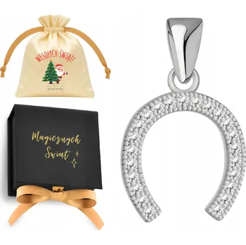 Přívěsek Dámský přívěsek na řetízek stříbrná podkova pro štěstí 925 s gravírováním