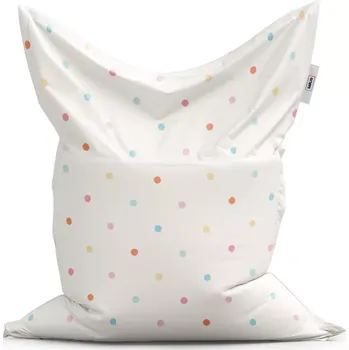 Sedací pytel Sablio Sedací vak Barevné tečky na béžové - 200x140 cm