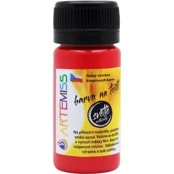 Speciální výtvarná barva Barvy na textil ARTEMISS červené 1 ks 70 ml