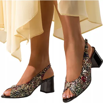 Dámské sandále Casu dámské sandály 2802/2 podpatek blok, velikost 39