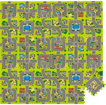 Humbi pěnová Pěnová podložka puzzle vícebarevná 180x180 cm