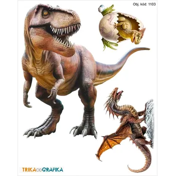 Textilie k potisku Dino 3 – nažehlovačka 14x11