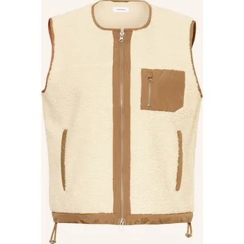 Darling Harbour Dámská Plyšová Vesta, režná / hnědá, 46