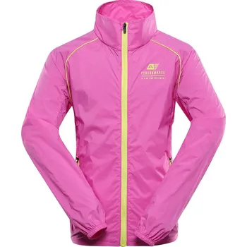 Dětská ultralehká bunda s úpravou dwr ALPINE PRO SPINO 2 neon pink - 128-134