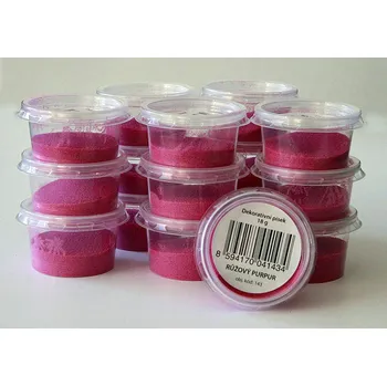 písek růžový purpur / 18g (Dekorativní písek)